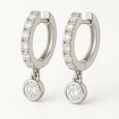Silver Crystelle Drop Earrings