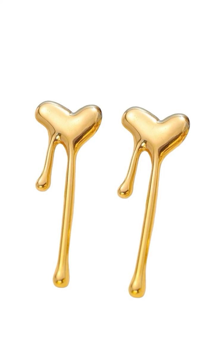 Gold Dripping Heart