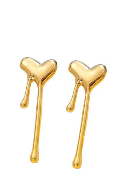 Gold Dripping Heart