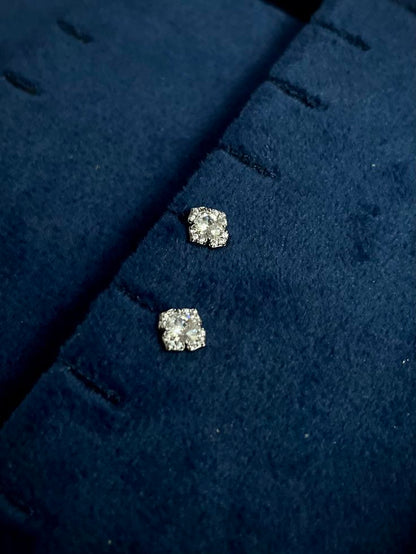 Belle Stud - Platinum Plated