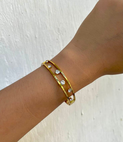 She Said Gold Thin Wrist/ Baby Size bracelet