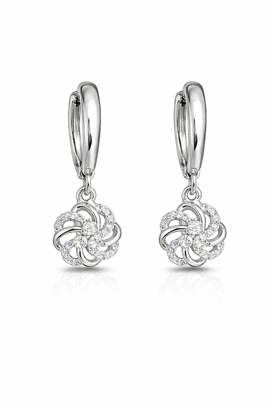 Fleuréa Huggie  - Platinum Plated