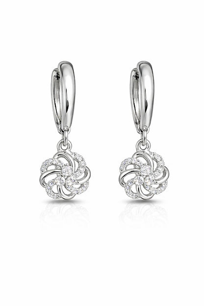 Fleuréa Huggie  - Platinum Plated