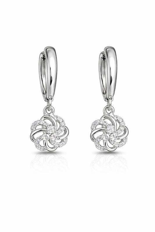 Fleuréa Huggie  - Platinum Plated