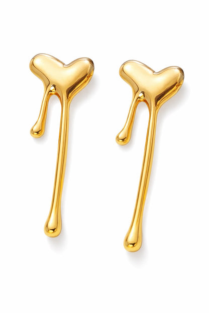 Gold Dripping Heart