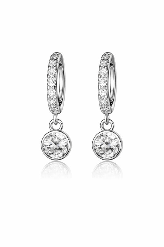 Silver Crystelle Drop Earrings