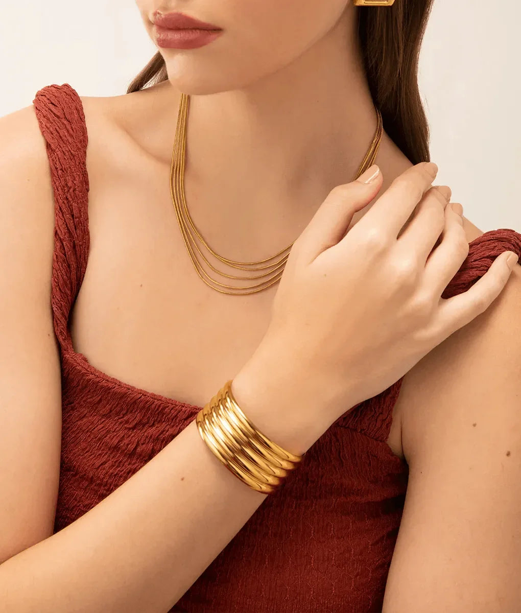 The Wavy Bracelet - Gold