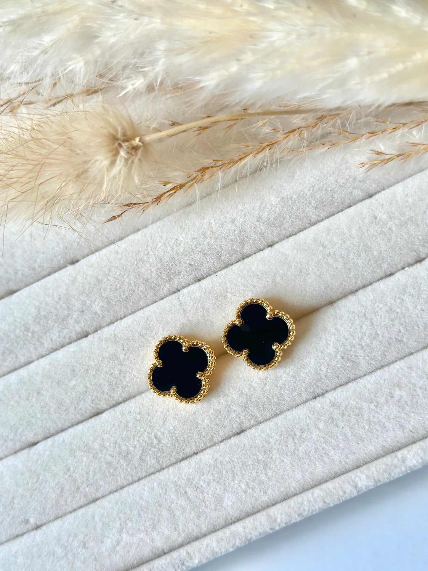 Statement Black Clover Studs