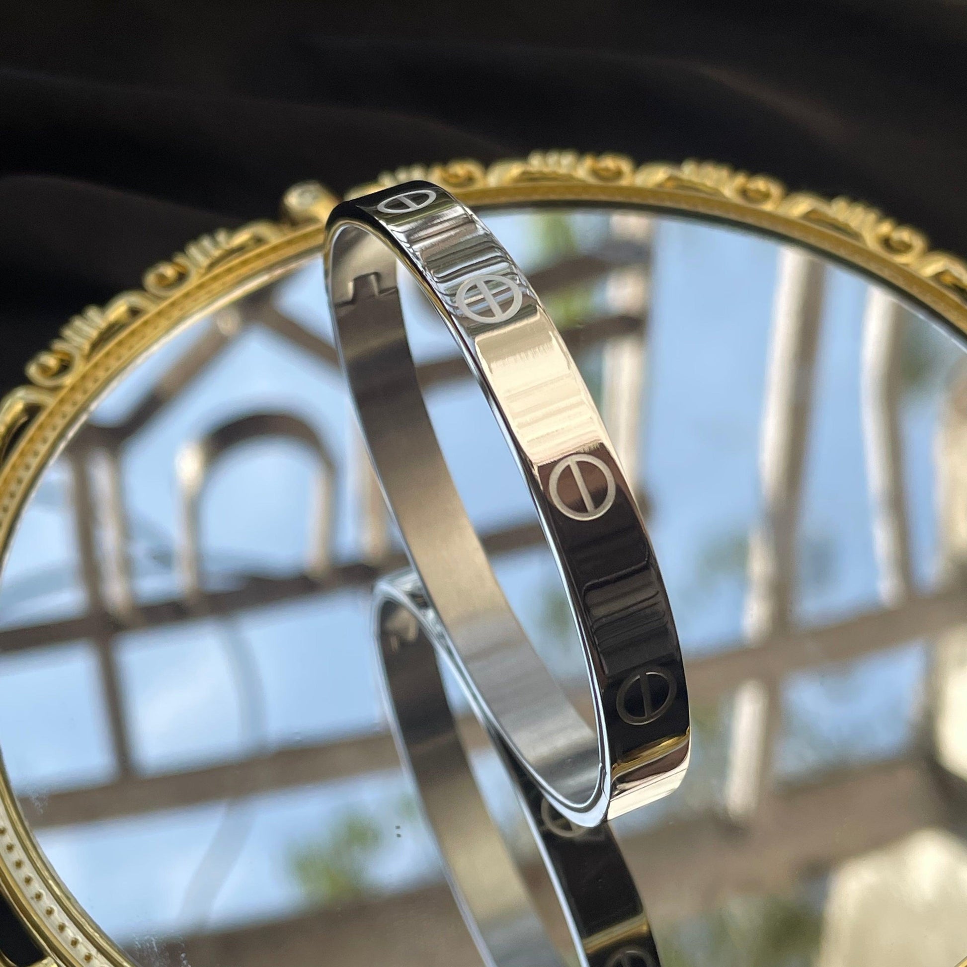 Russel Men's Silver Bracelet - Stainless Steel - SubhagAlankar