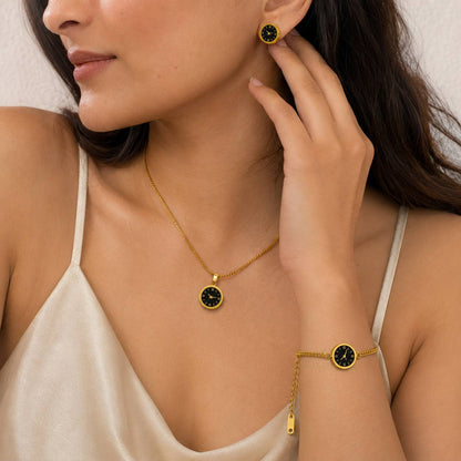 Circle Vintage Dial Jewellery Set
