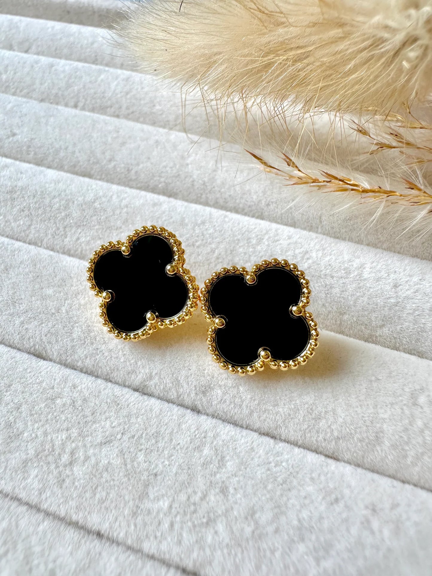 Statement Black Clover Studs