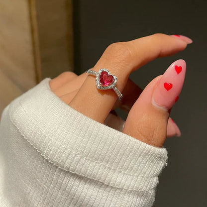 Heart Stone Ring - SubhagAlankar