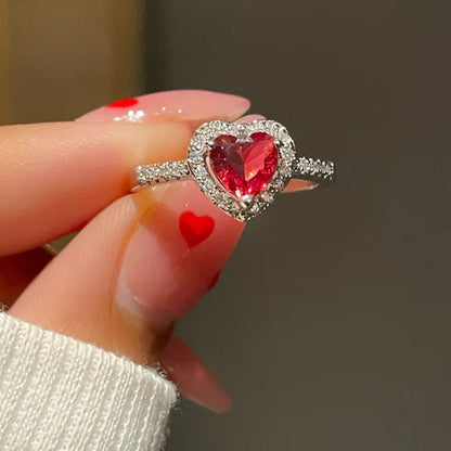 Heart Stone Ring - SubhagAlankar
