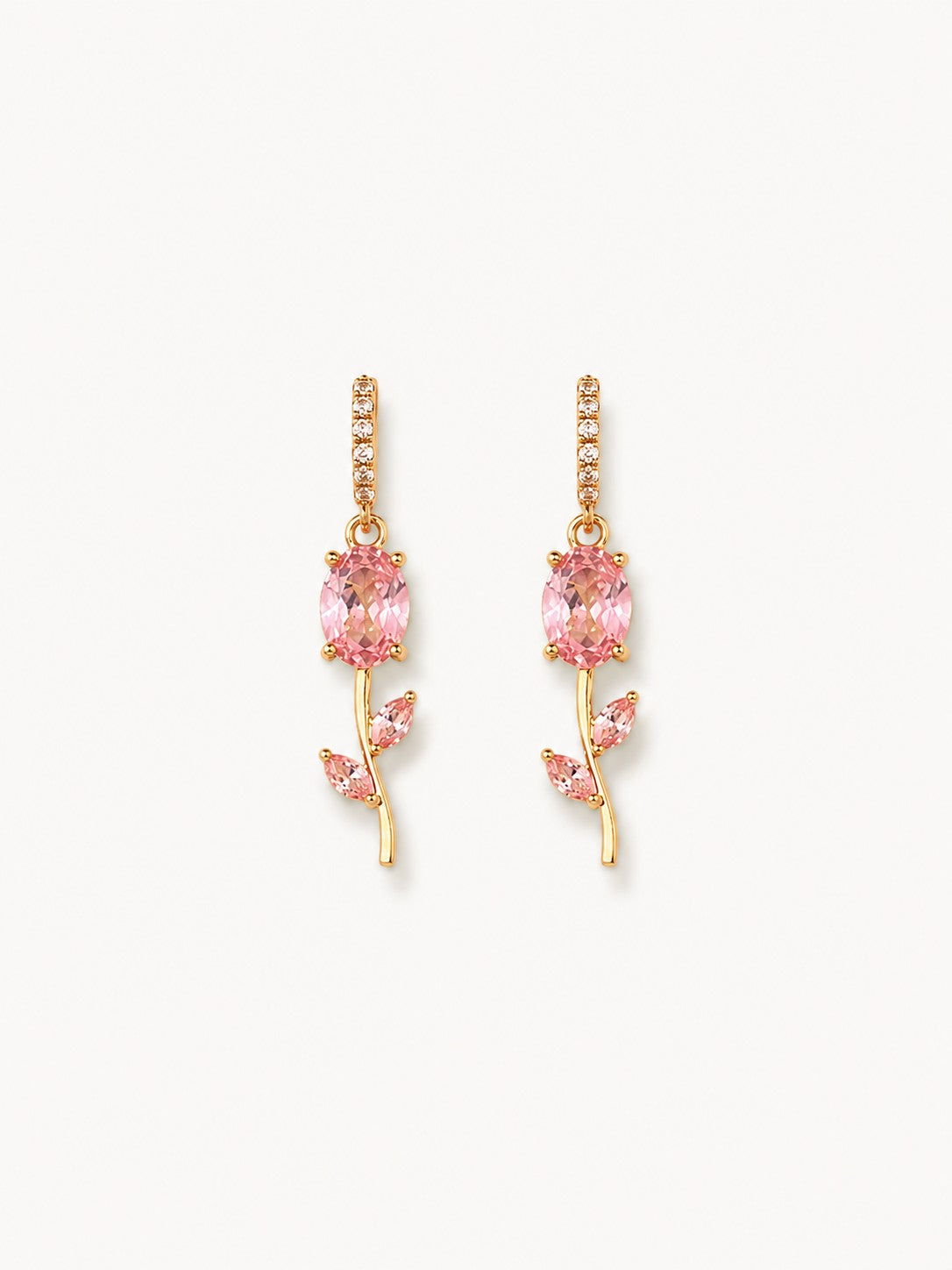 Pink Tulip Earrings
