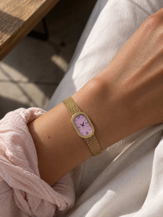 Champagne Pink Vintage Dial Bracelet