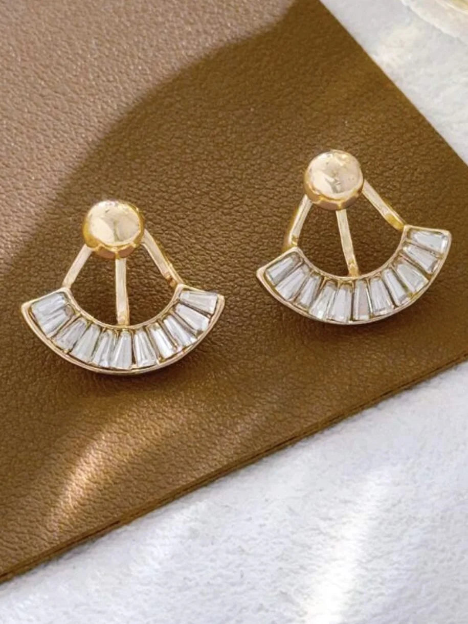 Era's Gold Plated C-Shape Stud Earring