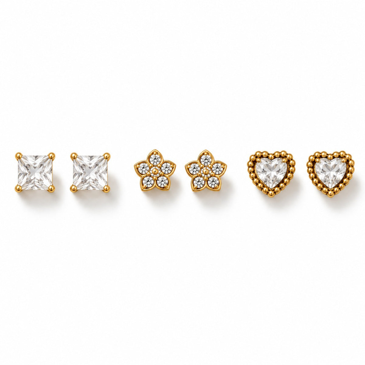 The Dainty Trio Studs