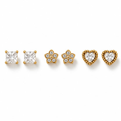 The Dainty Trio Studs