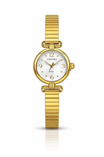 Elyra White Dial Watch