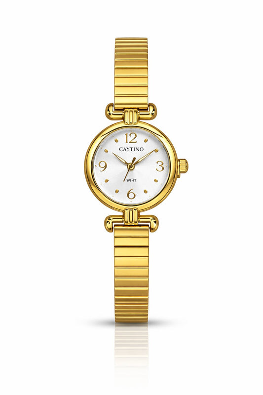 Elyra White Dial Watch