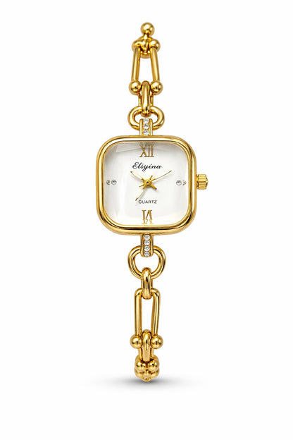 Eliana White Dial Watch