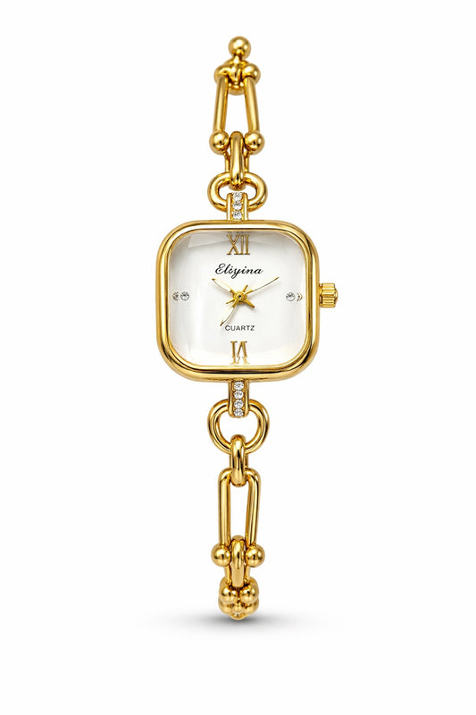 Eliana White Dial Watch