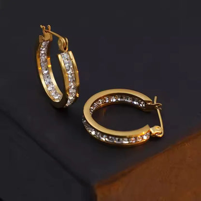 Approved By Pretty Girls Hoop - 18k Gold Plated